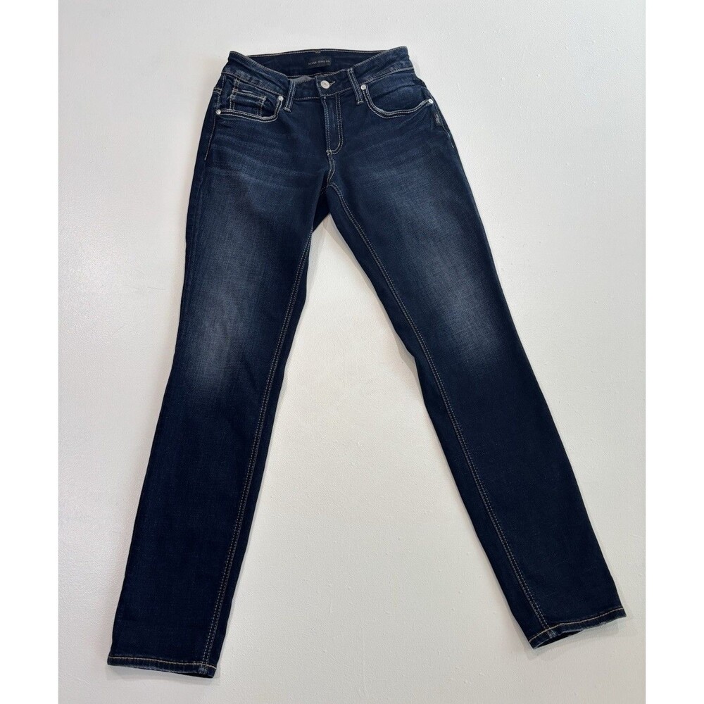 NWT Silver Woman’s Jeans W 26 L 29 Boyfriend Mid Rise Slim Leg